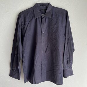 Kenneth Cole: New York, Navy Dress Shirt, Size L